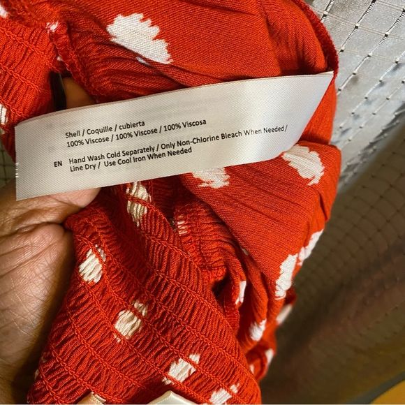 Band of Gypsies Red with White Polka Dot Dress Size Medium - Picture 6 of 7